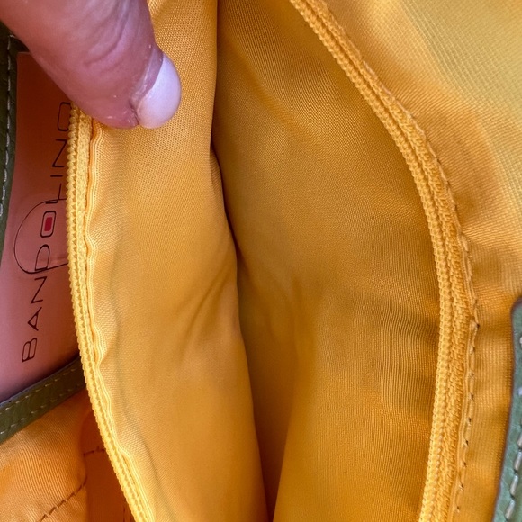 Bandolino Lime Green Leather Satchel Bag - Picture 8 of 14